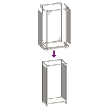 Brennholzregal Weiß 44x28x90 cm Kaltgewalzter Stahl