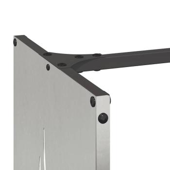 Brennholzregal 40x30x80 cm Edelstahl