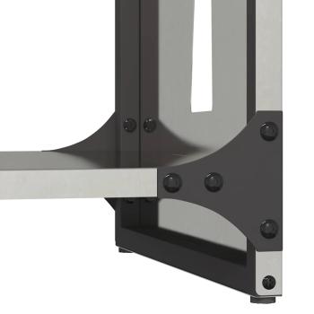 Brennholzregal 40x30x80 cm Edelstahl