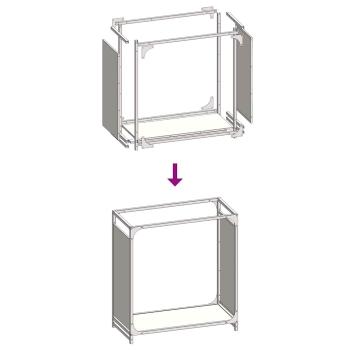 Brennholzregal Anthrazit 60x28x65 cm Kaltgewalzter Stahl