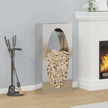 ARDEBO.de - Brennholzregal 50x23x100 cm Edelstahl