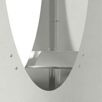 Brennholzregal 50x23x100 cm Edelstahl