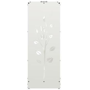 Brennholzregal Weiß 40x30x80 cm Kaltgewalzter Stahl