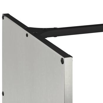 Brennholzregal 40x40x40 cm Edelstahl