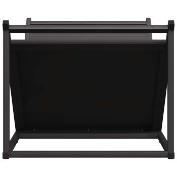 Brennholzregal Schwarz 70x43x34,5 cm Kaltgewalzter Stahl