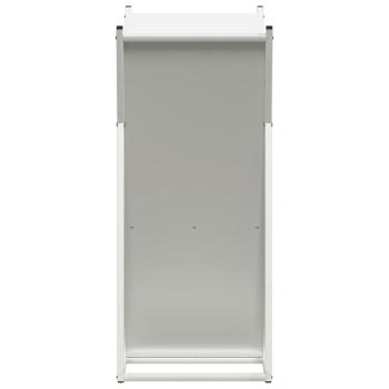 Brennholzregal Weiß 69,5x35x81 cm Kaltgewalzter Stahl