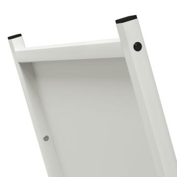 Brennholzregal Weiß 69,5x35x81 cm Kaltgewalzter Stahl