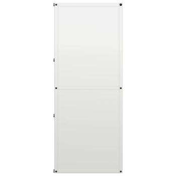 Brennholzregal Weiß 40x30x75 cm Kaltgewalzter Stahl