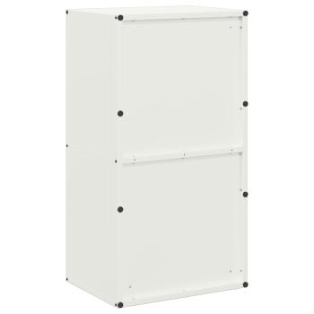 Brennholzregal Weiß 40x30x75 cm Kaltgewalzter Stahl