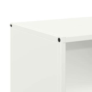 Brennholzregal Weiß 40x30x75 cm Kaltgewalzter Stahl