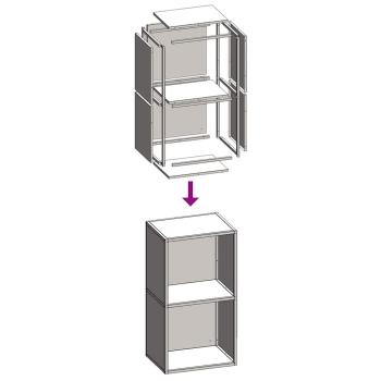 Brennholzregal Weiß 40x30x75 cm Kaltgewalzter Stahl