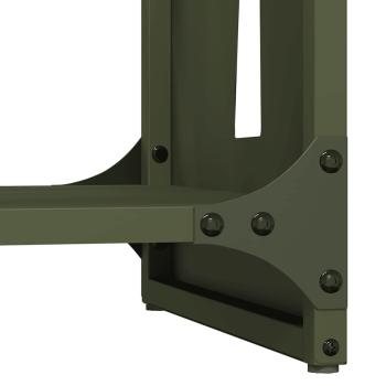 Brennholzregal Olivgrün 40x30x80 cm Kaltgewalzter Stahl