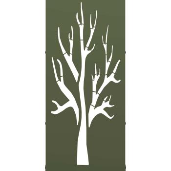 Brennholzregal Olivgrün 40x30x80 cm Kaltgewalzter Stahl