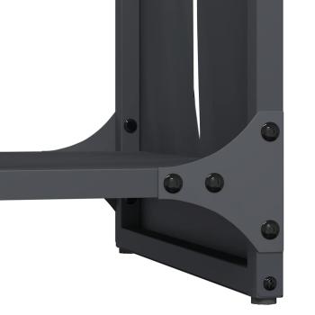 Brennholzregal Anthrazit 40x30x80 cm Kaltgewalzter Stahl