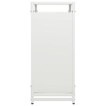 Brennholzregal Weiß 60x28x65 cm Kaltgewalzter Stahl