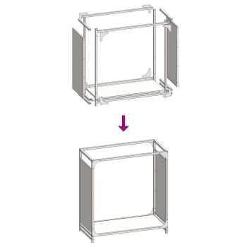 Brennholzregal Weiß 60x28x65 cm Kaltgewalzter Stahl