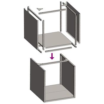 Brennholzregal Olivgrün 40x40x40 cm Kaltgewalzter Stahl