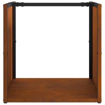 Brennholzregal 40x40x40 cm Wetterfester Stahl