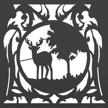 Brennholzregal Schwarz 40x40x40 cm Kaltgewalzter Stahl