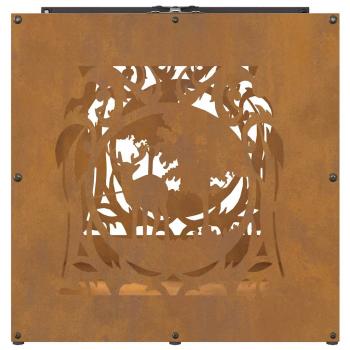 Brennholzregal 40x40x40 cm Wetterfester Stahl