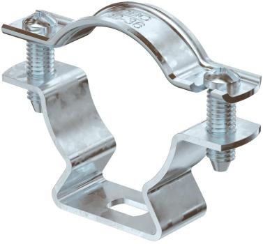 ARDEBO.de OBO Bettermann ASL 733 36 FT Abstandschelle mit Langloch, 30-36mm, Stahl (1362726) (Inhalt: 20 Stk.)