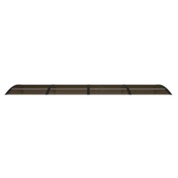 Türvordach Schwarz 350x100 cm Polycarbonat