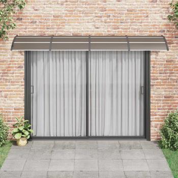 Türvordach Schwarz 350x100 cm Polycarbonat