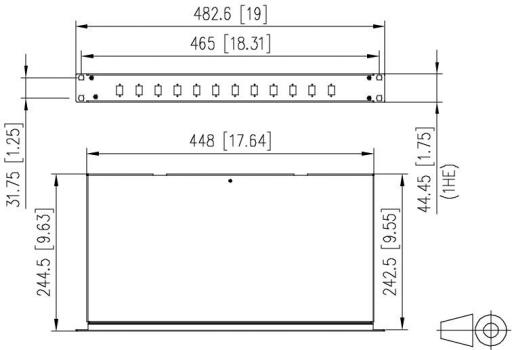 Metz Connect OpDAT fix Patchfeld splice 6xLC-D OS2 LWL-Patchfeld (1502597406-F)