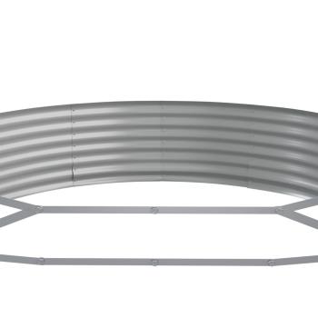 ARDEBO.de - Hochbeet Pulverbeschichteter Stahl 523x140x36 cm Grau