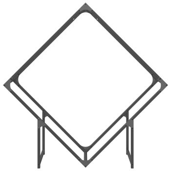 Brennholzregal Schwarz 100x25x100 cm Kaltgewalzter Stahl