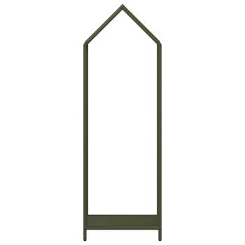 Brennholzregal Olivgrün 40x25x120 cm Kaltgewalzter Stahl