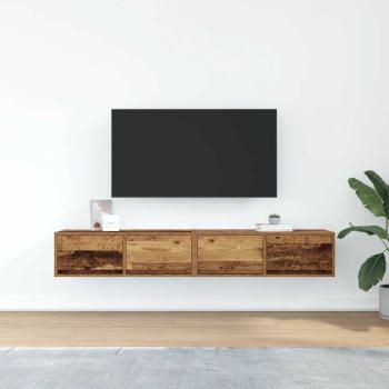 TV-Schränke 2 Stk. Altholz-Optik 80x31x25,5 cm Holzwerkstoff