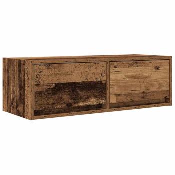 TV-Schränke 2 Stk. Altholz-Optik 80x31x25,5 cm Holzwerkstoff