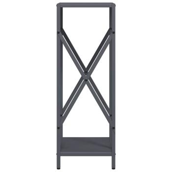 Brennholzregal Anthrazit 34x25x70 cm Kaltgewalzter Stahl