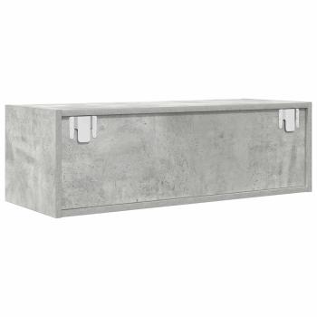 TV-Schrank Betongrau 80x31x25,5 cm Holzwerkstoff
