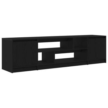 TV-Schrank Schwarz Eiche-Optik 188,5x41x50 cm Holzwerkstoff