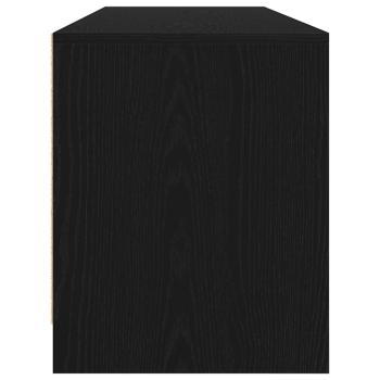 TV-Schrank Schwarz Eiche-Optik 188,5x41x50 cm Holzwerkstoff