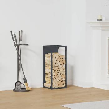 ARDEBO.de - Brennholzregal Anthrazit 25x25x60 cm Kaltgewalzter Stahl