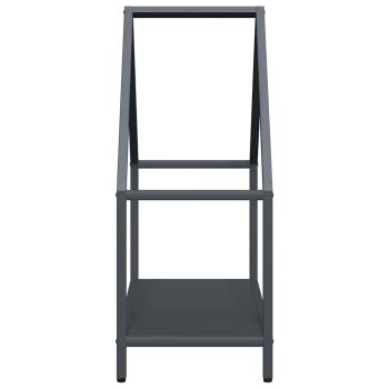 Brennholzregal Anthrazit 60x25x60 cm Kaltgewalzter Stahl