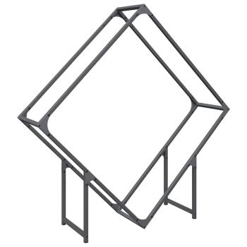 Brennholzregal Anthrazit 100x25x100 cm Kaltgewalzter Stahl