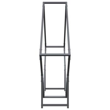 Brennholzregal Anthrazit 100x25x100 cm Kaltgewalzter Stahl