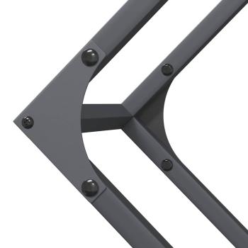 Brennholzregal Anthrazit 100x25x100 cm Kaltgewalzter Stahl