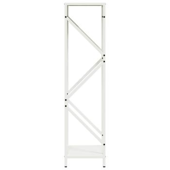 Brennholzregal Weiß 34x25x100 cm Kaltgewalzter Stahl