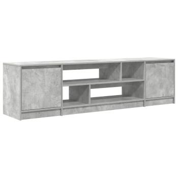 TV-Schrank Betongrau 188,5x41x50 cm Holzwerkstoff