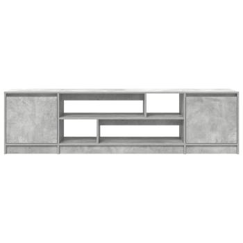 TV-Schrank Betongrau 188,5x41x50 cm Holzwerkstoff