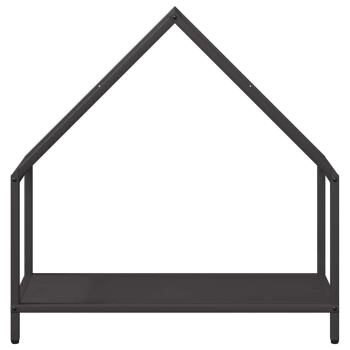 Brennholzregal Schwarz 60x25x60 cm Kaltgewalzter Stahl