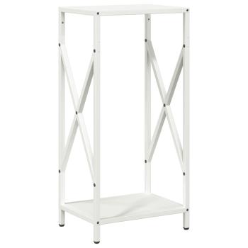 ARDEBO.de - Brennholzregal Weiß 34x25x70 cm Kaltgewalzter Stahl
