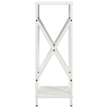 Brennholzregal Weiß 34x25x70 cm Kaltgewalzter Stahl
