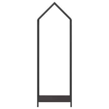 Brennholzregal Schwarz 40x25x120 cm Kaltgewalzter Stahl