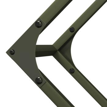 Brennholzregal Olivgrün 100x25x100 cm Kaltgewalzter Stahl